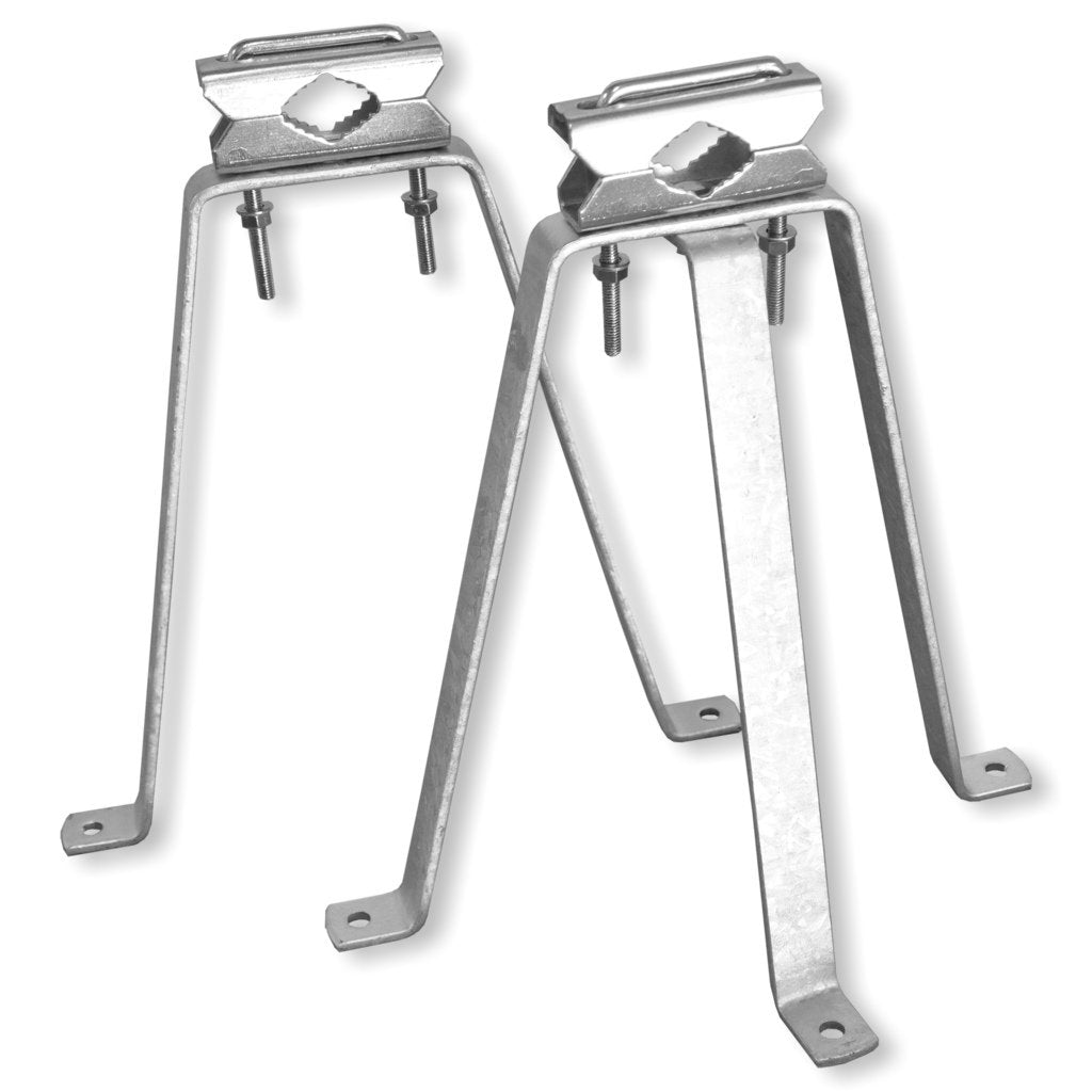 Unitech Mauerhalterset Stahl - ca. 410mm Wandabstand - für Masten bis 60mm