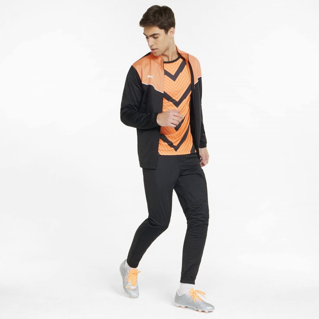 PUMA Herren Individualrise Tracksuit Trainingsanzug S puma black-neon citrus, S puma black-neon citr