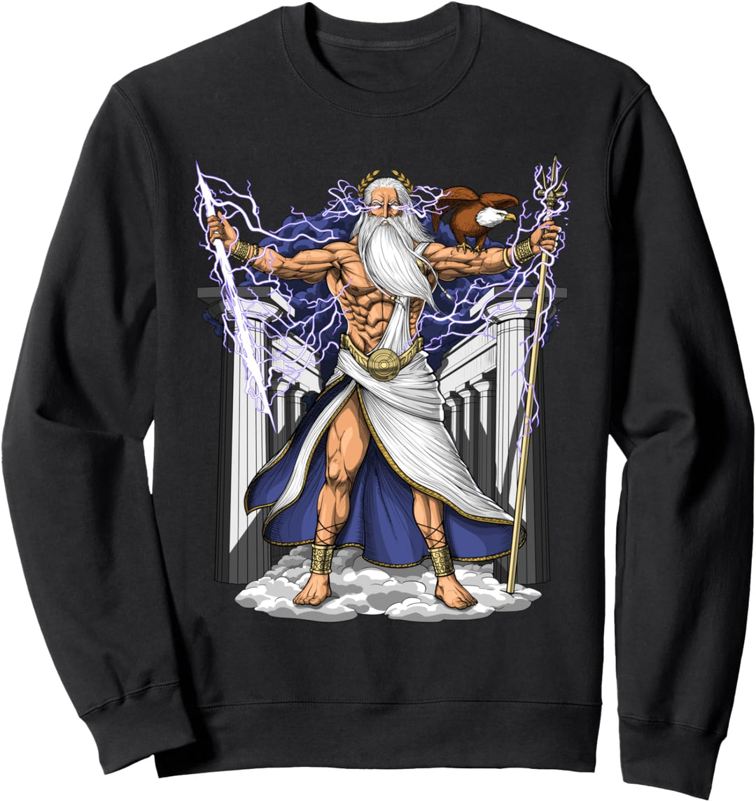 Griechischer Gott Zeus Mythologie Götter Griechenland Sweatshirt
