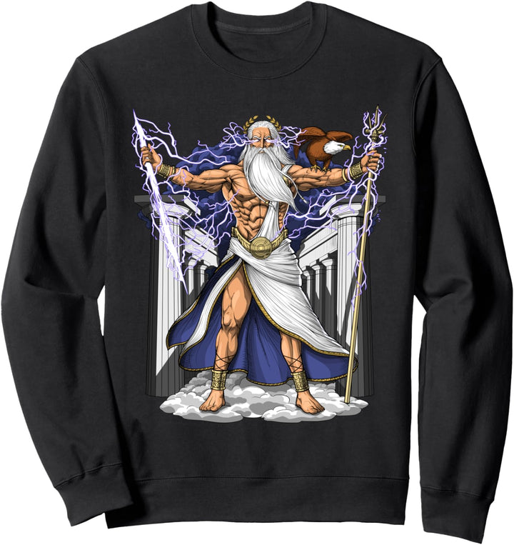 Griechischer Gott Zeus Mythologie Götter Griechenland Sweatshirt