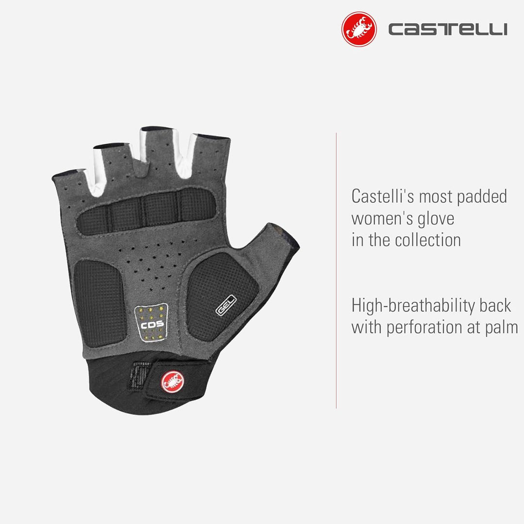CASTELLI Damen Roubaix Gel 2 Glove XS Schwarz, XS Schwarz