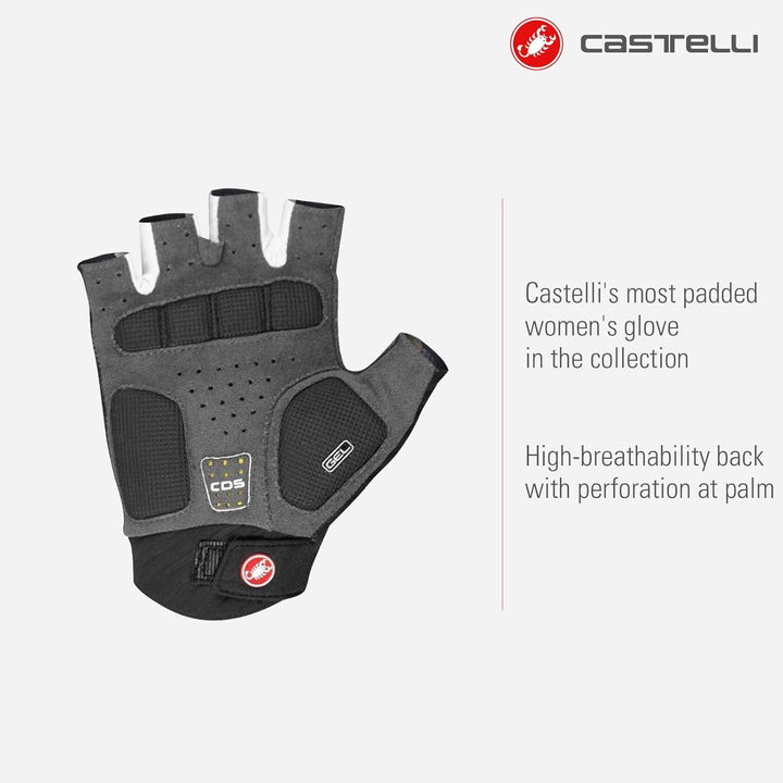 CASTELLI Damen Roubaix Gel 2 Glove XS Schwarz, XS Schwarz