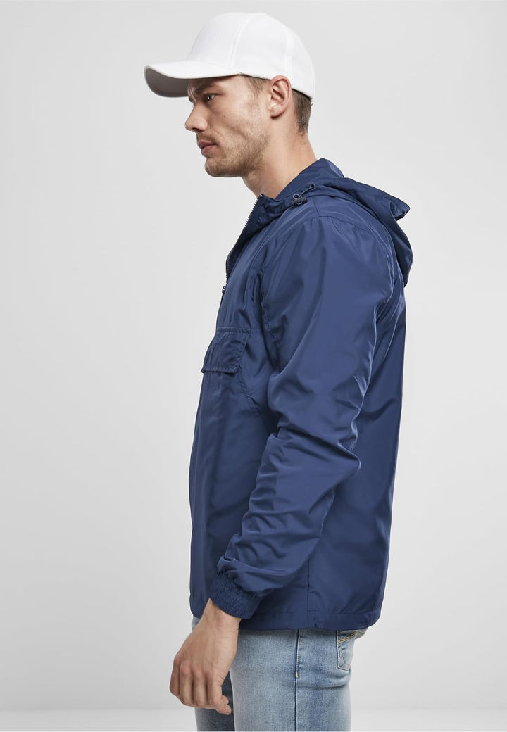 Urban Classics Herren Basic Pull Over Jacket S Darkblue, S Darkblue