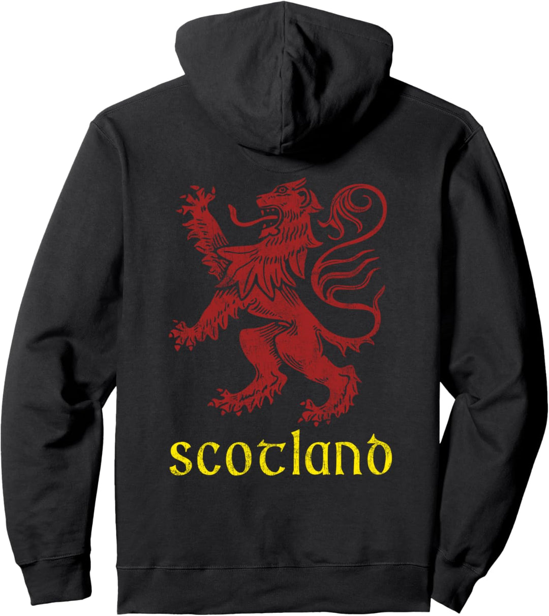 Scottish Rugby Coat of Arms Gift - Rampant Lion Scotland Pullover Hoodie