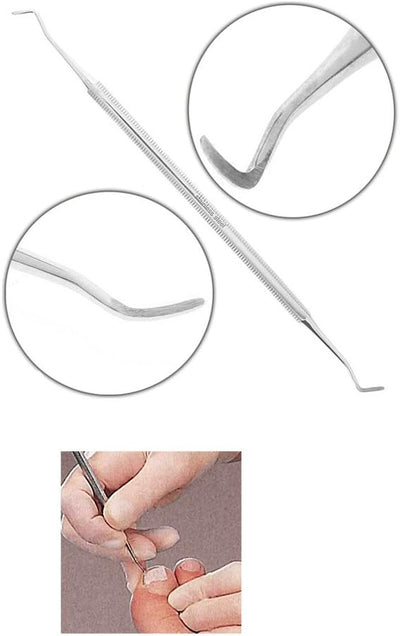 4x Tamponade Kosmetex 2-fach Eckenheber zum Einlegen, Gehwohl Nagelweicher 50 ml (gross) 2x Zehenbin