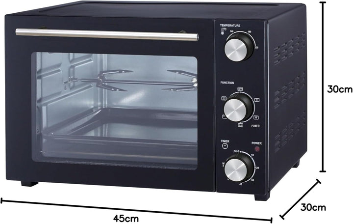 Multifunktionsofen 22l 1300w schwarz - bat-ke22 22 l, 22 l