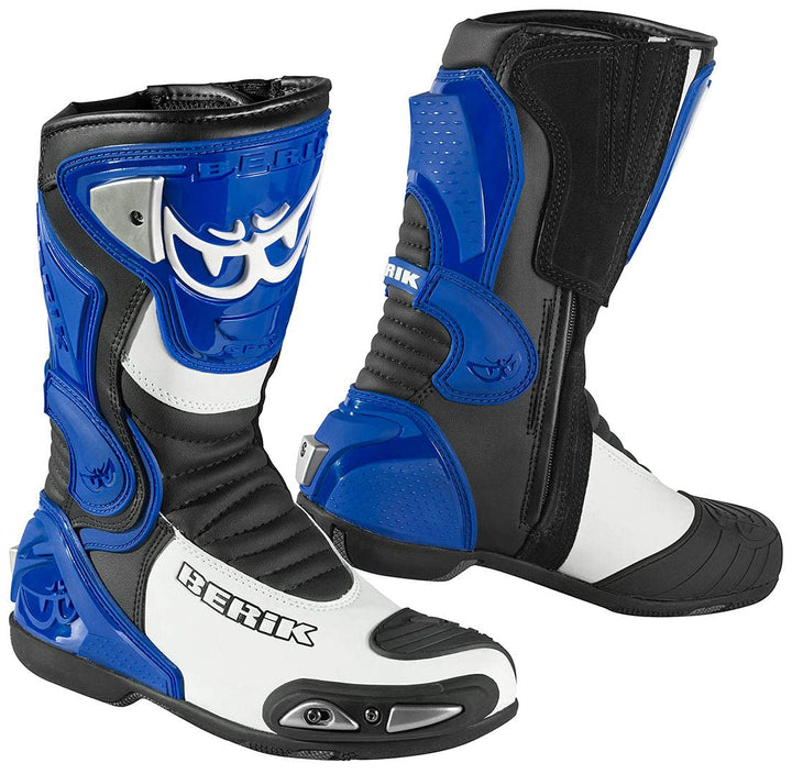 Berik Losail Motorradstiefel, blau, 45 45 EU Blau, 45 EU Blau