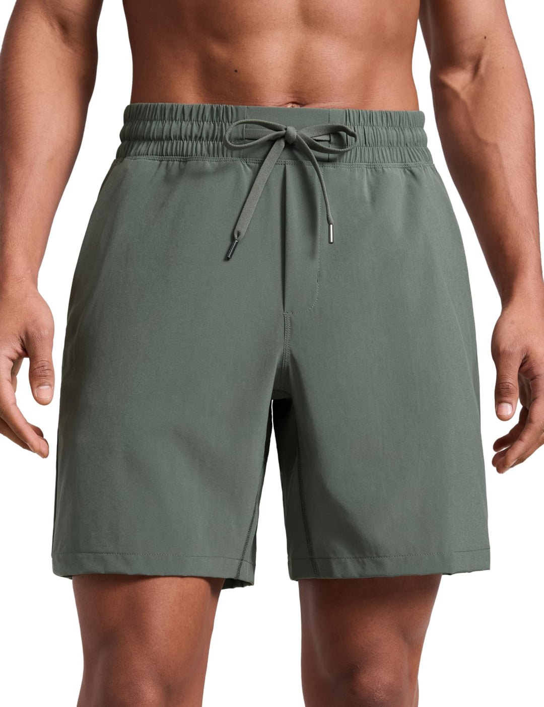 CRZ Yoga Herren Shorts Feathery-fit Linerless Shorts 7 Inches, Ns001b M Grauer Salbei, M Grauer Salb