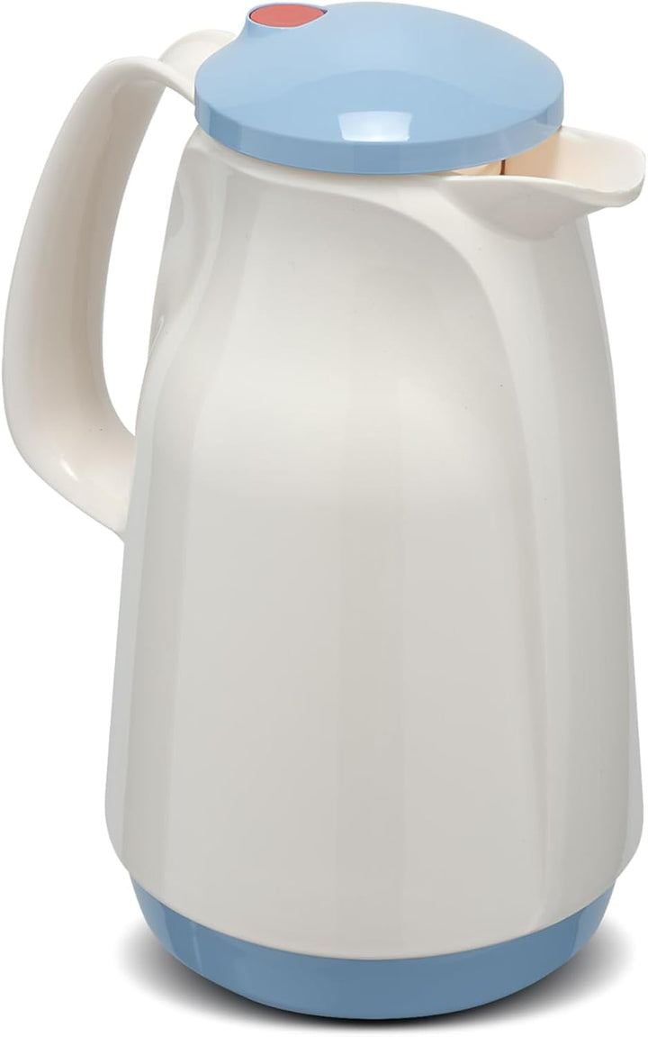 ROTPUNKT Isolierkanne 220 Bella 1,0 l | Zweifunktions-Drehverschluss | BPA Frei- gesundes Trinken |