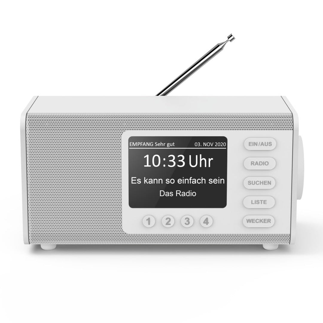 Hama DAB Radio mit DAB+/DAB und FM DR1000DE (Digitalradio mit grossem Display, Küchenradio mit einfa