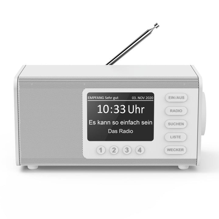 Hama DAB Radio mit DAB+/DAB und FM DR1000DE (Digitalradio mit grossem Display, Küchenradio mit einfa