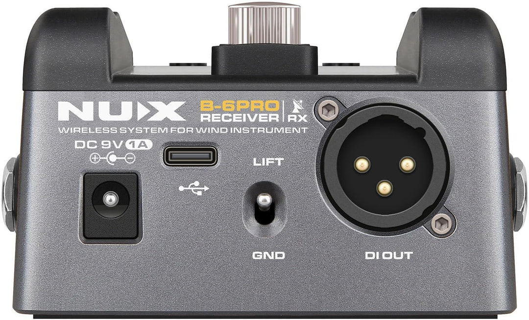 NU-X B-6 Pro Kabelloses Saxophon- und Trompeten-Mikrofonsystem, professionelles 2,4 GHz digitales Au