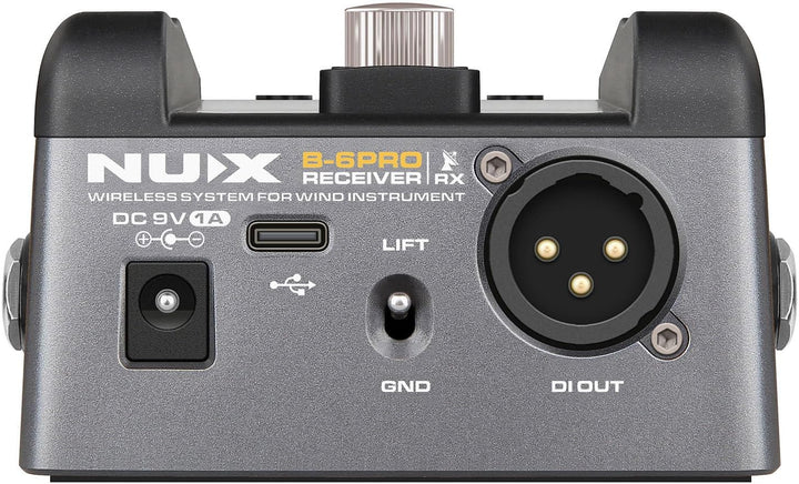 NU-X B-6 Pro Kabelloses Saxophon- und Trompeten-Mikrofonsystem, professionelles 2,4 GHz digitales Au