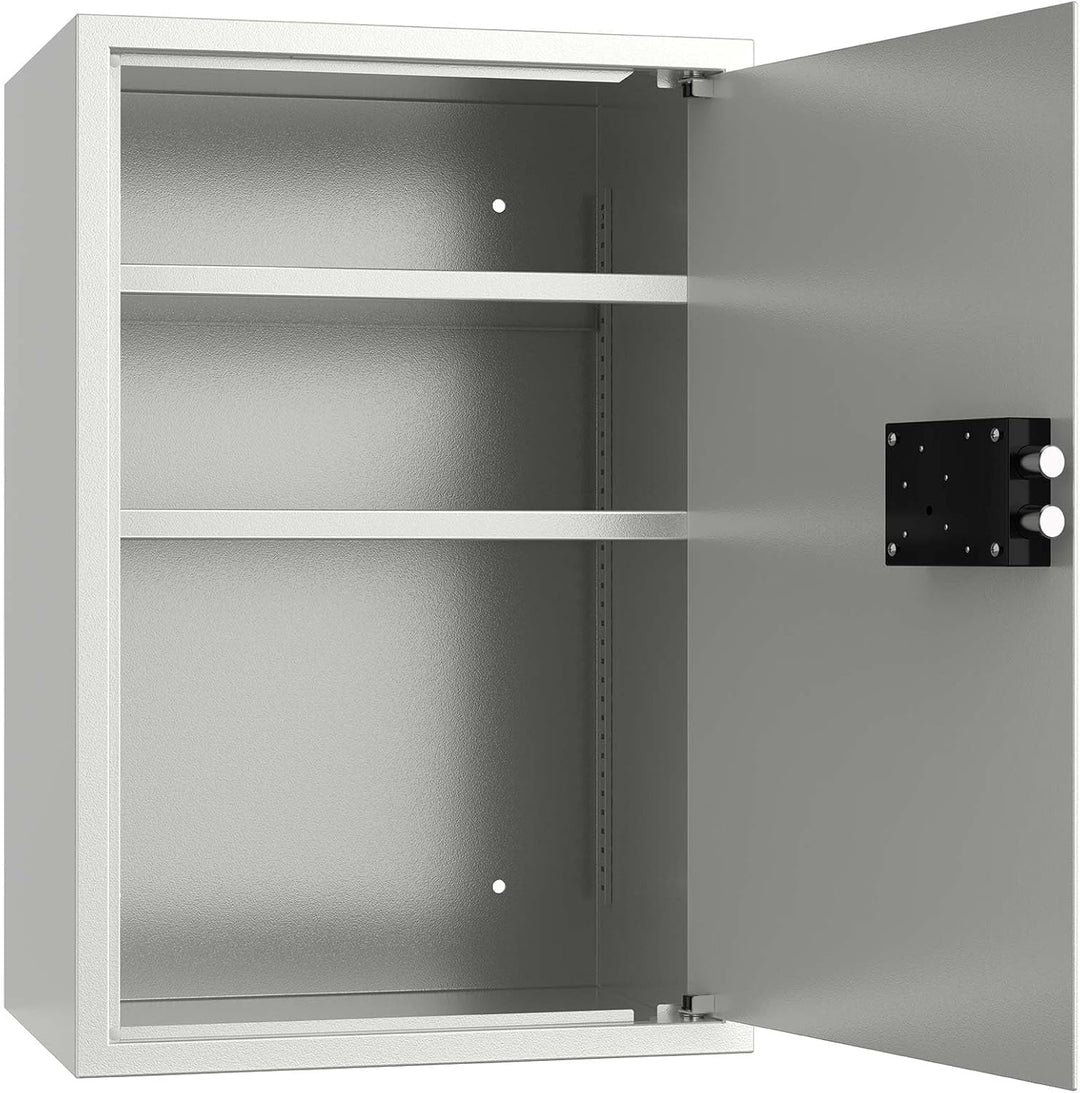 Profirst Möbeltresor Guardian 5 Stahl Doppelbartschloss 2 Schlüssel 2 verstellbare Fachböden Filzunt