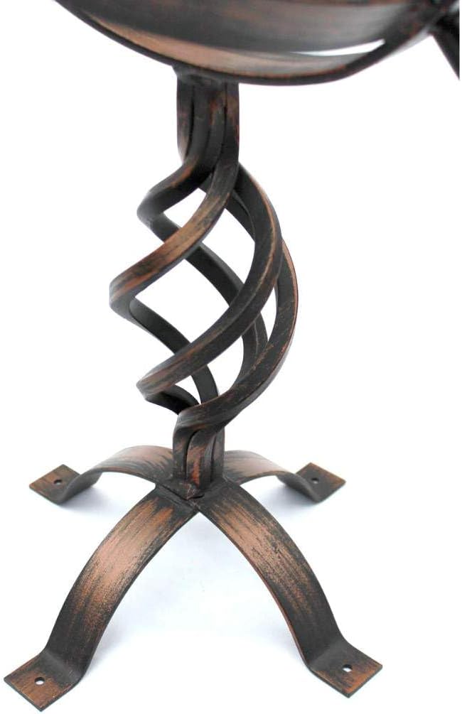 DanDiBo Sonnenuhr Garten Gross Metall Patina Schmiedeeisen Deko Wetterfest 70 cm Gartenuhr Uhr