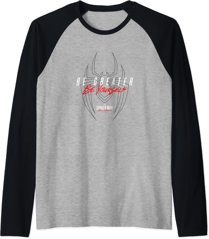 Marvel Spider-Man: Miles Morales Be Greater Be Yourself Raglan