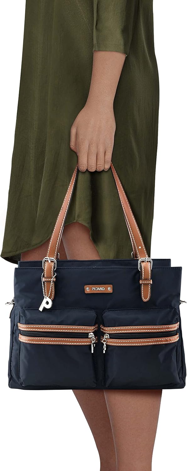 Picard Damen Shopper SONJA aus Nylon Mittel | mit Reissverschluss | Shopper | Alltag, Ausgehen Midni
