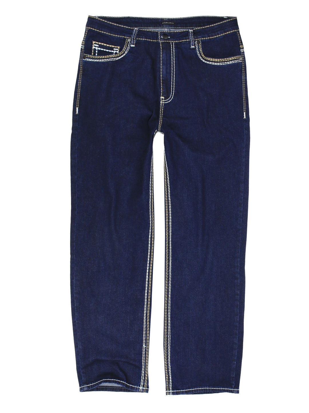 Lavecchia Jeans Übergrössen Herren Comfort Fit Denim Jeanshose Hose LV-503 42W / 32L Darkblue, 42W /