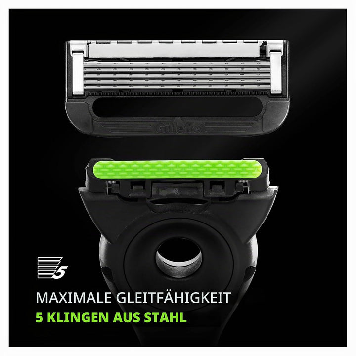 Gillette LABS Herrenrasierer, mit 1 Gillette LABS Klingen mit integriertem Stab, Magnetbasis, Feucht