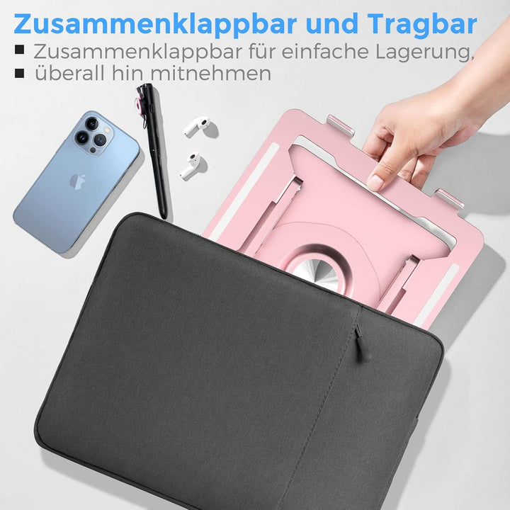 Epherie Laptop Ständer mit 360° drehbarem rundem Basis, Höhenverstellbarer ergonomischer Laptopständ