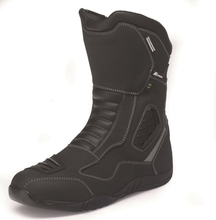 Kochmann Zyklon Motorradstiefel schwarz 39 Leder Allrounder wasserfest winddicht 39 EU Schwarz, 39 E