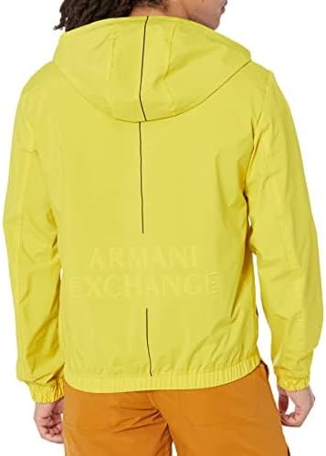 Armani Exchange Herren Logo Back, Front Pockets Jacke, Acid Yellow/Black
