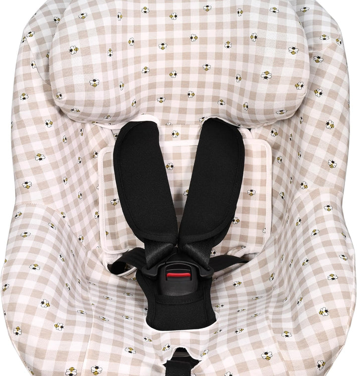 JYOKO Kids Bezug für Autositz kompatibel mit Maxi Cosi (Picnic Vichy, Maxi Cosi Pearl 360 y Mica Pro