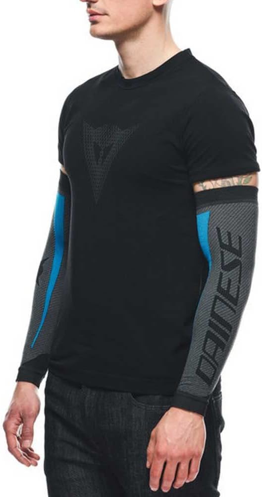 Dainese Unisex Dry Arm Baselayer-Unterwäsche, Schwarz/Blau, N