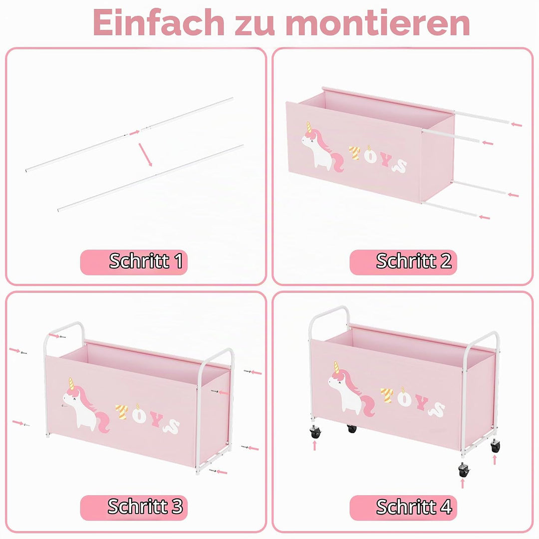 GRANNY SAYS Spielzeugkiste mit Rollen, Extra Gross Aufbewahrungsbox Kinder, Aufbewahrung Kinderzimme