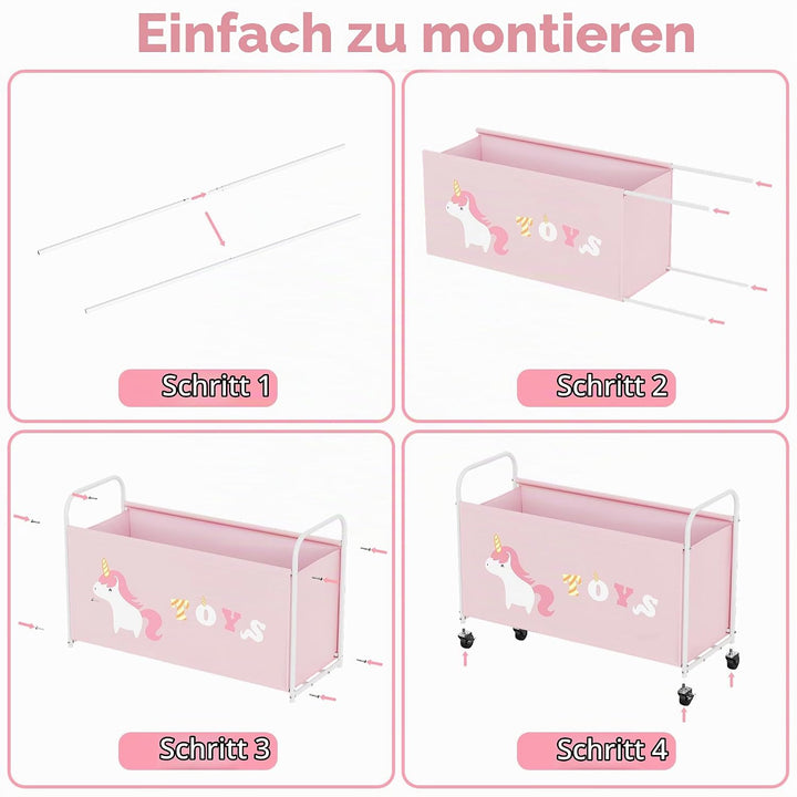 GRANNY SAYS Spielzeugkiste mit Rollen, Extra Gross Aufbewahrungsbox Kinder, Aufbewahrung Kinderzimme