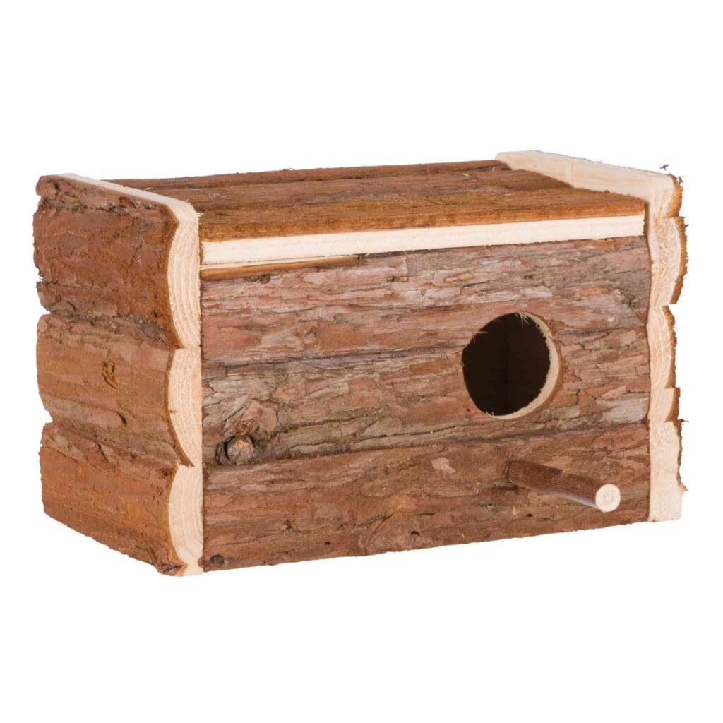 Trixie 5632 Natural Living Nistkasten, 21 × 13 × 12 cm/ø 3,8 cm 21 x 13 x 12 cm, 21 x 13 x 12 cm