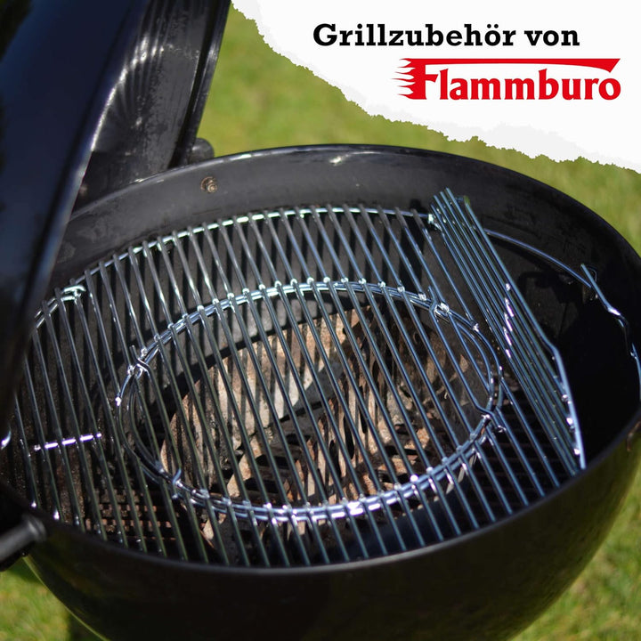 FLAMMBURO BBQ-System Grillrost rund Ø 57/54,5 cm - auch in 47/44 cm erhältlich, aus verchromtem Stah