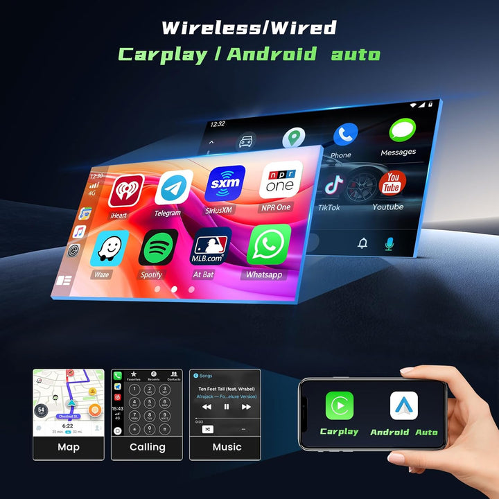 Hikity 2G+64G Android 15 Autoradio für Renault Spring, Dacia Logon, Duster, Captur, Sandero, Symbol,