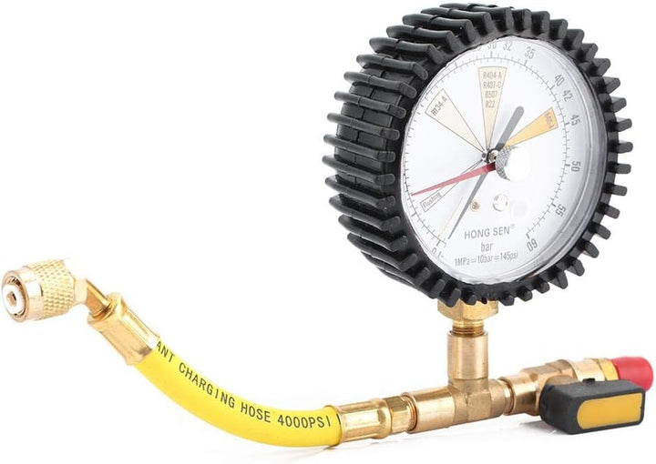 Nimoa Manometer Kältetechnik, Druckmessgeräte Klimaanlage Kältetechnik Stickstoffdruckprüfgerät Druc