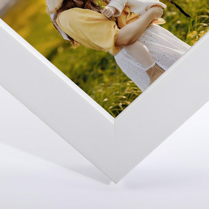 EXYGLO 12er Set Bilderrahmen 9x13 cm, Weisse Fotorahmen Collage für 13x9 cm Fotos und Bilder, Modern