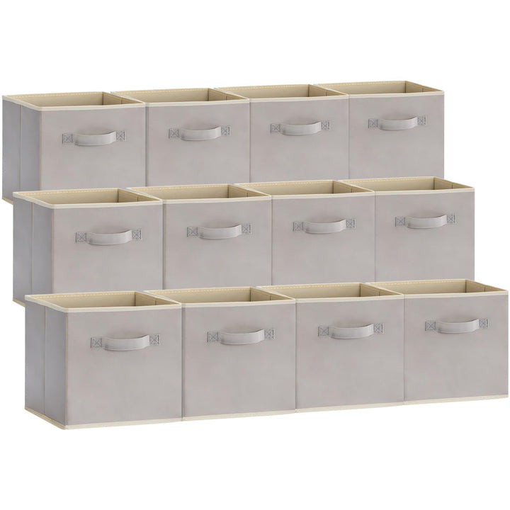 Lifewit 12 Stück Aufbewahrungswürfel, Aufbewahrungsbox aus Stoff, Ordnungsboxen aus Vliesstoff mit G