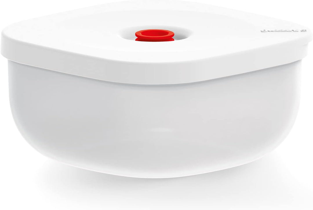 Guzzini - Kitchen Active Design, SAVE IT Vakuumbehälter Flach (M) - Weiss, 16,3x16,3xh8 cm | 975 cc