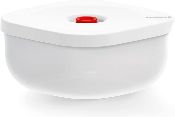 Guzzini - Kitchen Active Design, SAVE IT Vakuumbehälter Flach (M) - Weiss, 16,3x16,3xh8 cm | 975 cc