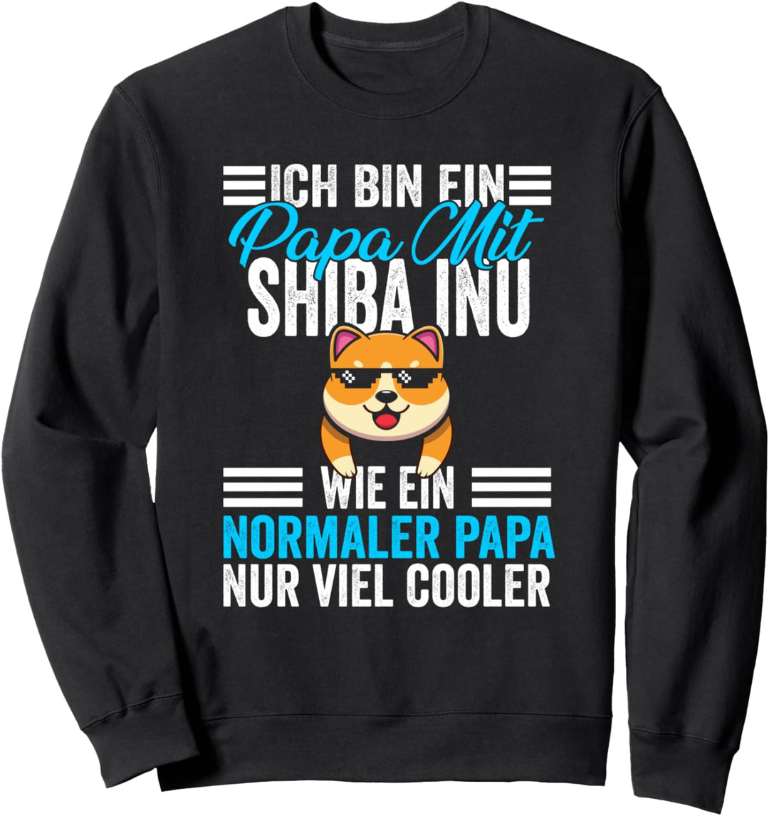 Vater Papa Vatertag Shiba Inu Papa Sweatshirt