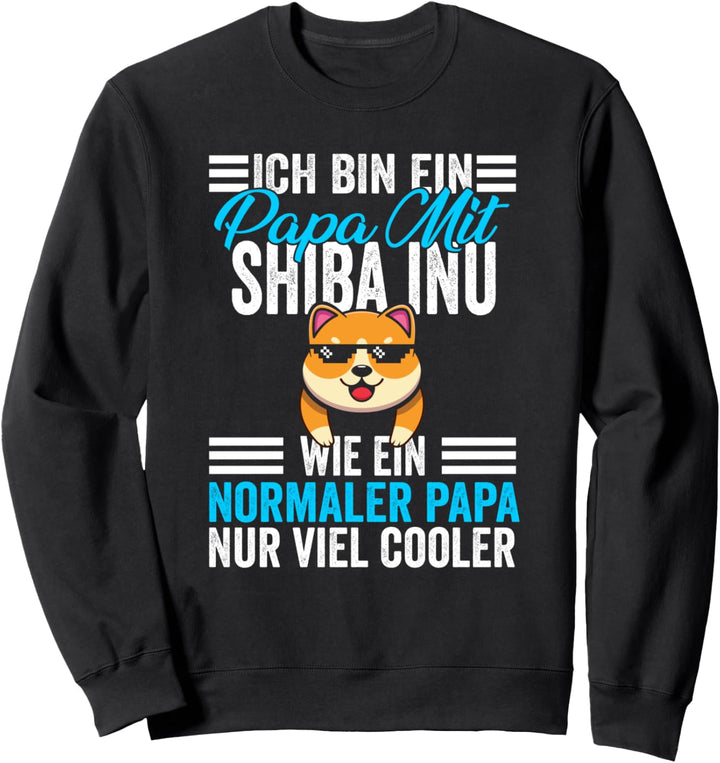 Vater Papa Vatertag Shiba Inu Papa Sweatshirt