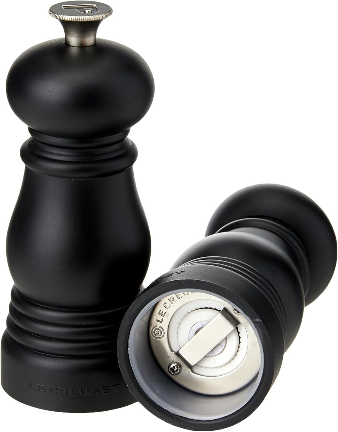 Le Creuset Kleines Mühlenset, Salz- und Pfeffermühle, ABS-Kunststoff, Je 5 x 5 x 12,1 cm, Keramik-Ma