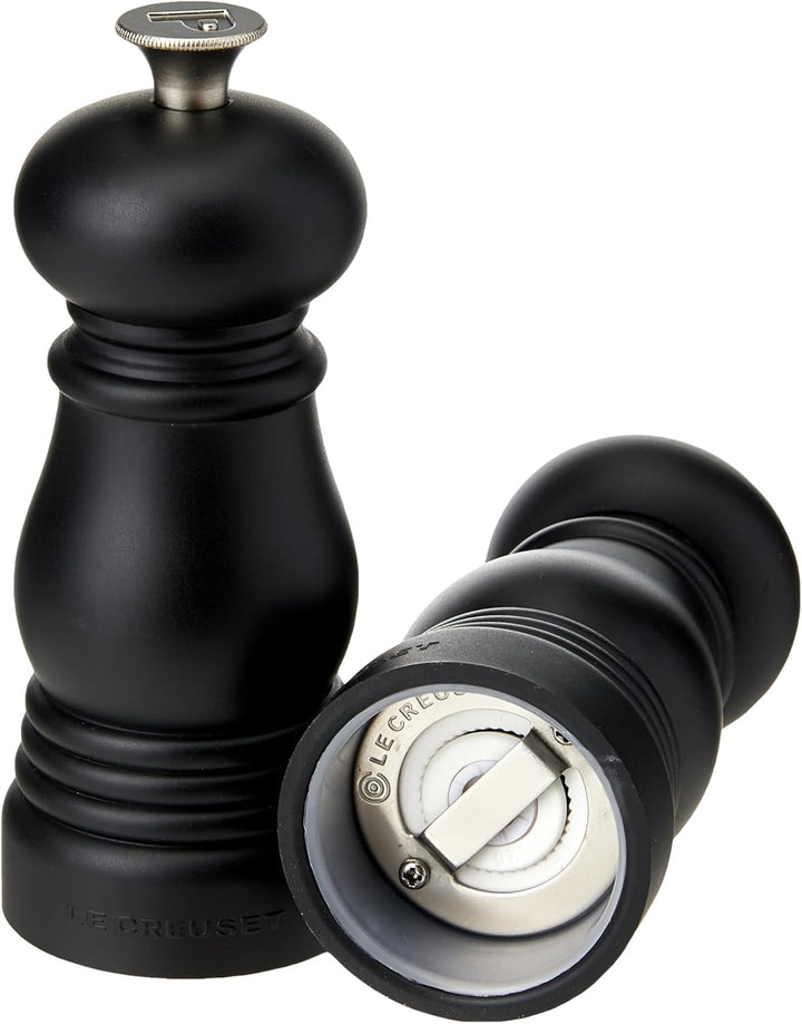 Le Creuset Kleines Mühlenset, Salz- und Pfeffermühle, ABS-Kunststoff, Je 5 x 5 x 12,1 cm, Keramik-Ma