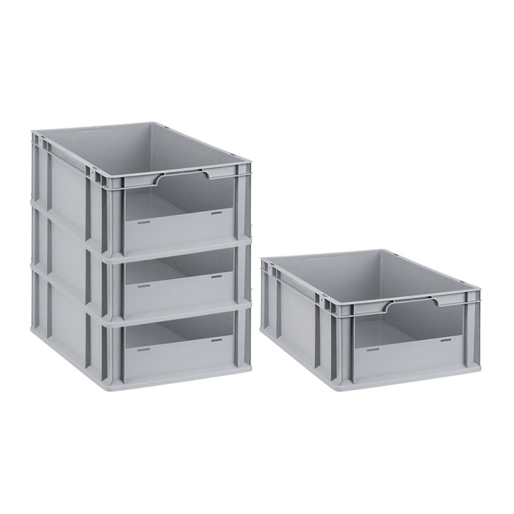 SuperSparSet 4x Eurobox NextGen Insight | HxBxT 22x40x60cm | 44 Liter | Front offen | Eurobehälter,