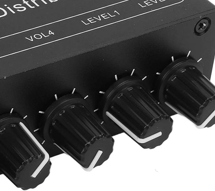 Kleiner Mini-Stereo-Audio-Vorverstärker, 2 Eingänge und 4 Ausgänge, 3,5 Mm, Einzeln Gesteuert, Kopfh