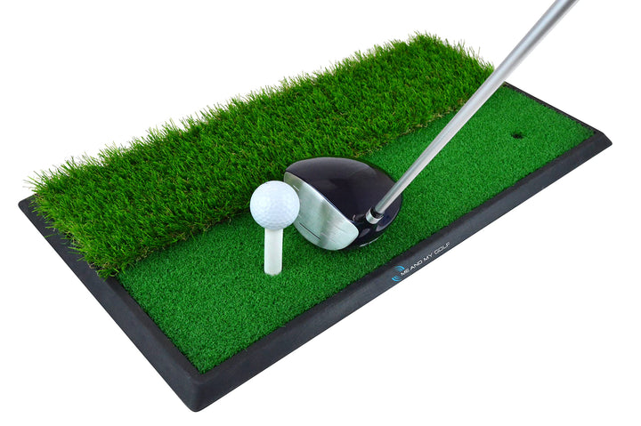 ME AND MY GOLF Dual Turf Golf-Schlagmatte, Schwarz