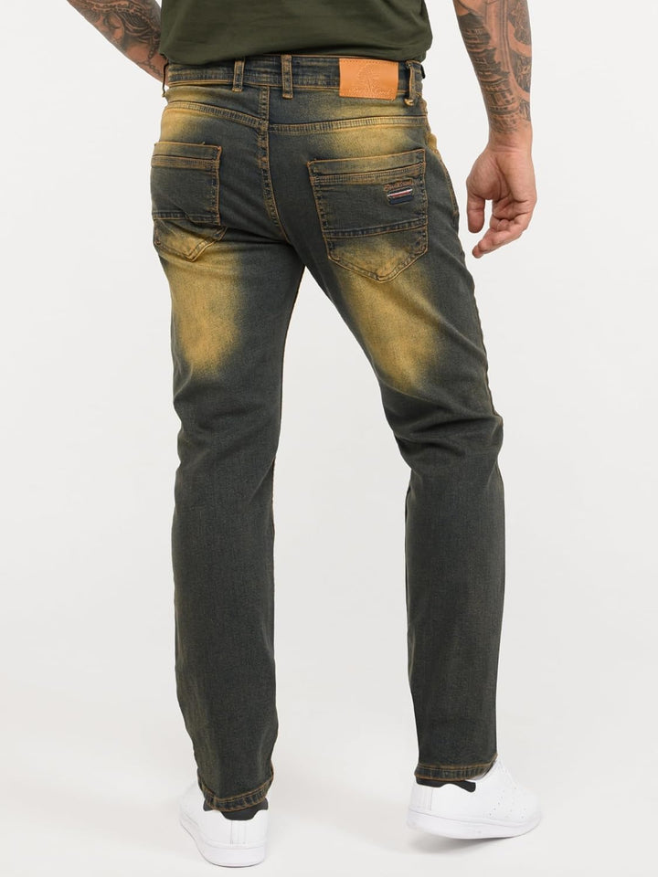 Rock Creek Herren Jeans Hose Denim Stretch Regular Fit Jeanshose Stonewashed W29-W44 29W / 30L Rc-32