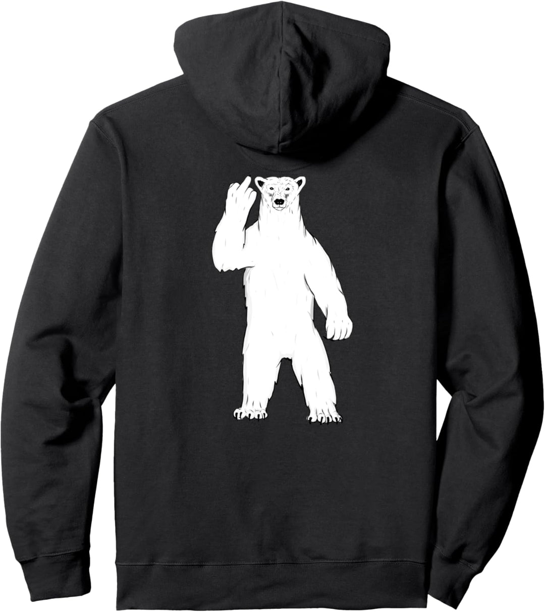 Lustiger Eisbär Klimawandel Pullover Hoodie