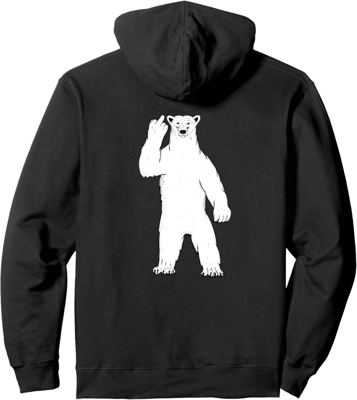 Lustiger Eisbär Klimawandel Pullover Hoodie