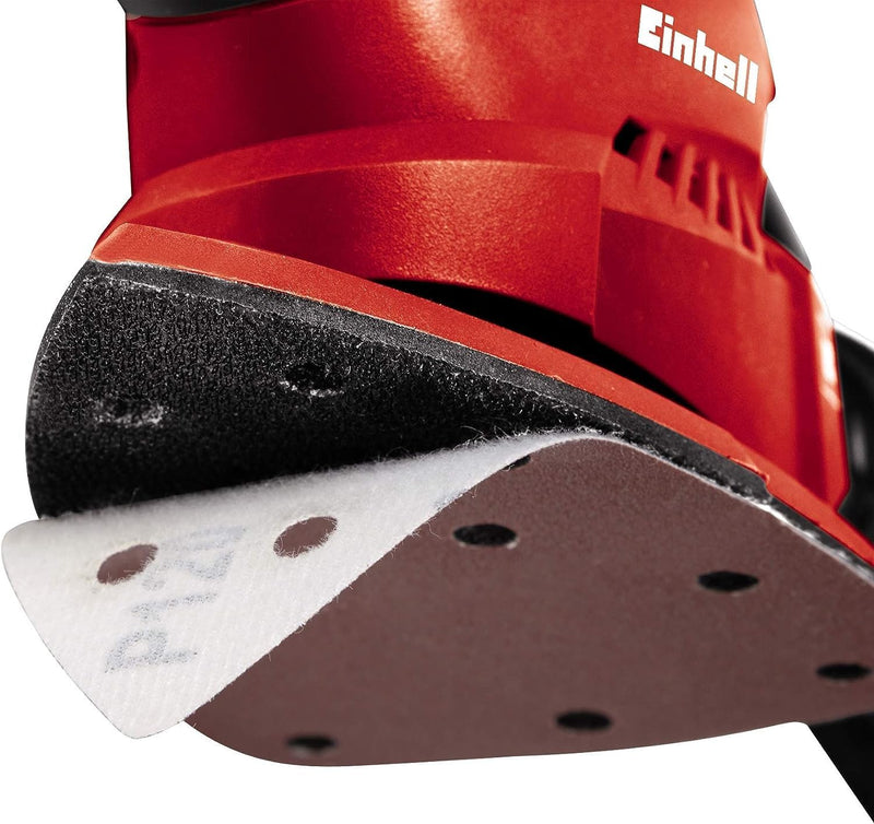 Einhell Multischleifer TH-OS 1016 (100 W, Schleiffläche 104 cm², Staubfangsack und Absaugadapter, Kl