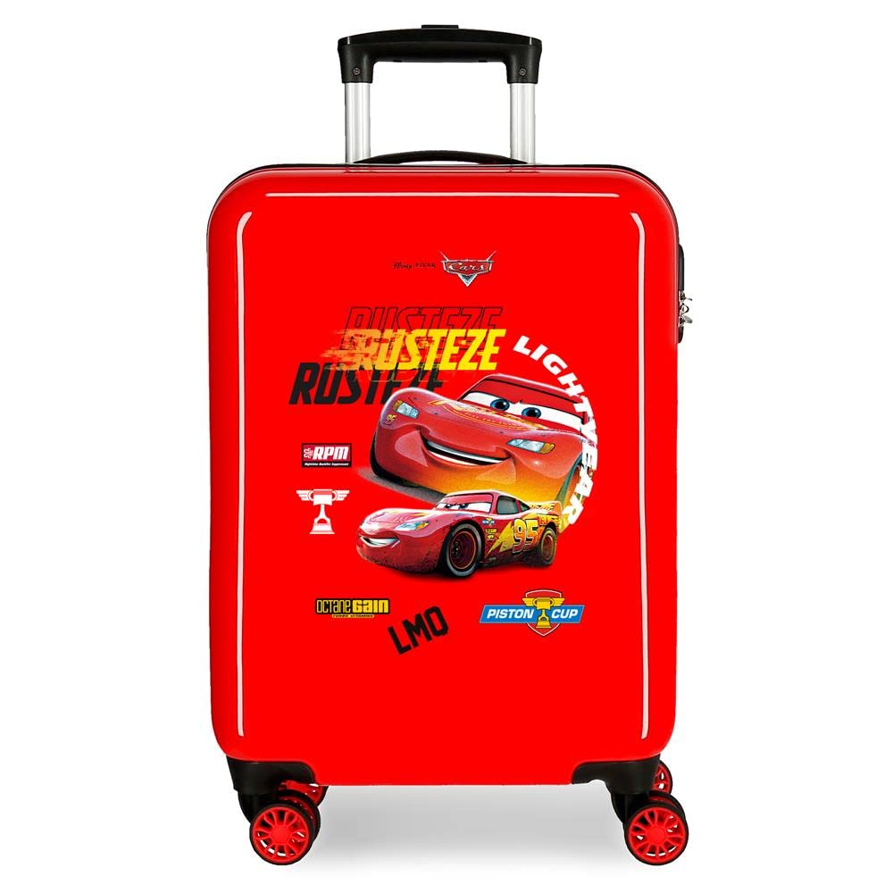 Disney Cars Rusteze Lightyear Kabinentrolley, rot, 38 x 55 x 20 cm, Hartplastik, seitlicher Kombinat